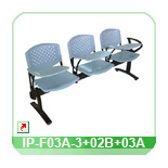 Linea sillas para el publico IP-F03A-3+02B+03A